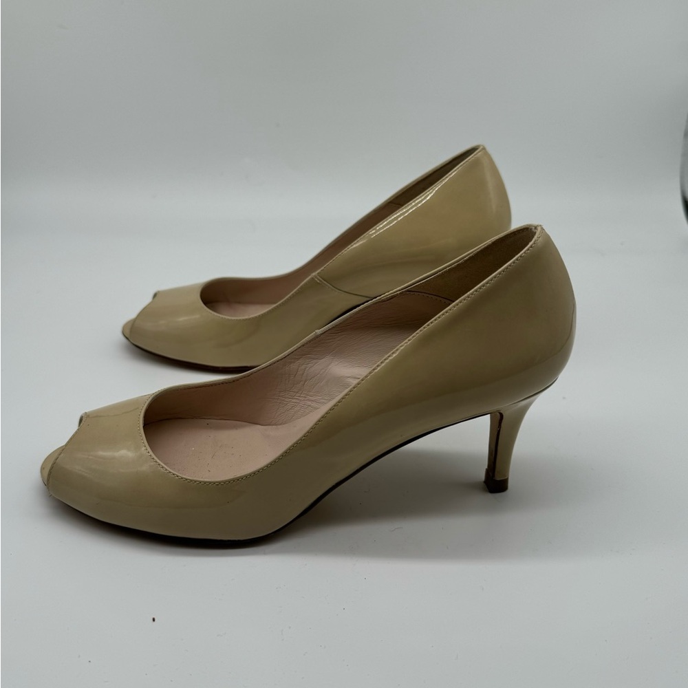 Browns Couture 37 1/2 nude peeptoe